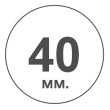 Діаметр 40мм.