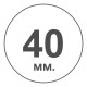 Діаметр 40мм.