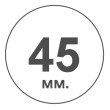 Діаметр 45мм.