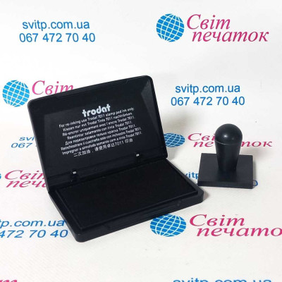 Набір пластикова колодка Gloria P41-41+ штемпельна подушка Trodat 9051