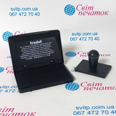 Набір пластикова колодка Gloria P60-40 + штемпельна подушка Trodat 9051
