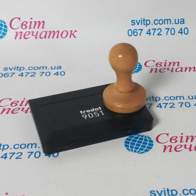 Набір дерев'яна колодка Gloria wood R40 + штемпельна подушка Trodat 9051