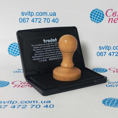 Набір дерев'яна колодка Gloria wood R40 + штемпельна подушка Trodat 9051