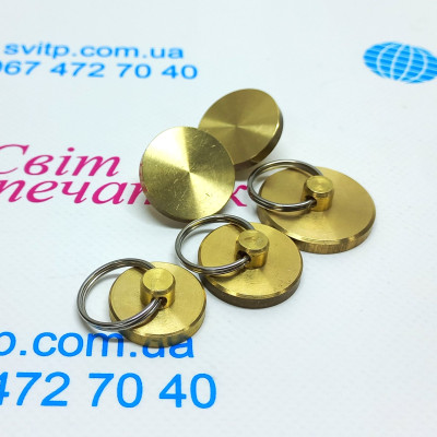 Металева печатка для пластиліну Ø25мм.