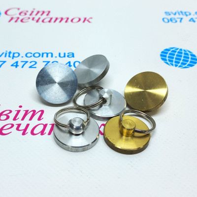 Металева печатка для пластиліну Ø25мм.