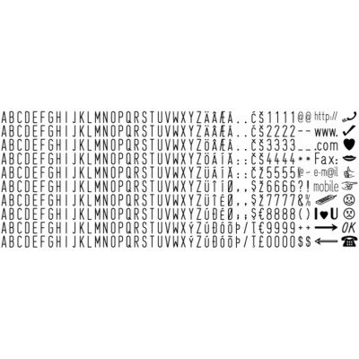 Каса літер Shiny S-651 (англійська мова)